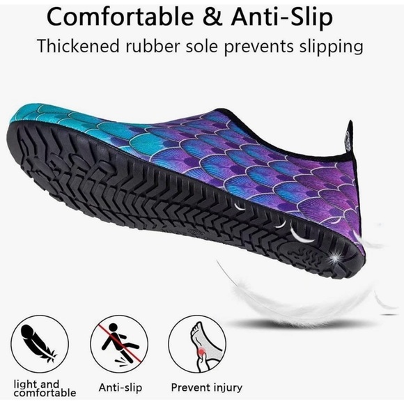 Water Shoes for Womens / Mens Barefoot Quick-Dry Aqua Socks for Beach Swim - NWT - Picture 4 of 11